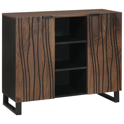 Vidaxl Buffet 90x33.5x75 Cm En Bois Massif De Manguier