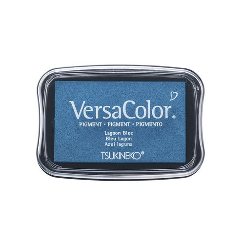 Versa Color Tampon Encreur Pigmenté, Bleu Lagon, 9,6x6,3x1,8cm