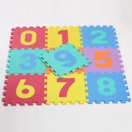 Dalle Tapis Mousse Bebe Puzzle,Idéal pour Les Tapis De Jeux Enfant,9 pièces  carré et 12 Bords, 4 Coins,sans polluants,Rose