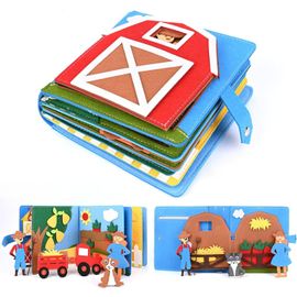 Livres En Tissu Doux Pour Bébé, Livres Interactifs En Tissu 3d Pour Enfants En Bas Âge,Garçons Filles Jouet De Voyage Parfait Bébé Cadeaux