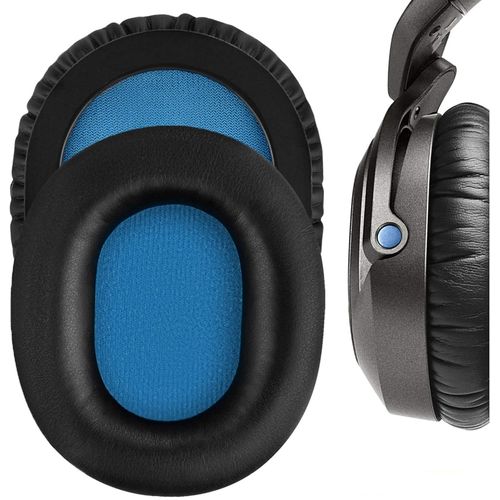 Cuir Protéiné Mousse Coussin Coussinets pour Sennheiser HD6 Mix/HD7 DJ/HD8 DJ Casque avec Mousse d'isolation phonique