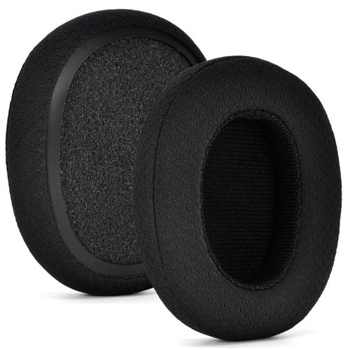 Coussin Coussinets pour Plantronics BackBeat FIT 6100 Casque, Coussinets d'oreille avec Mousse d'isolation phonique et Tissu,Noir