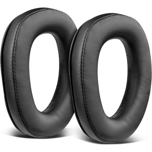 Cuir Protéiné Coussin Coussinets pour Sennheiser GSP 370/350/303/302/301/300 Casque,avec Mousse à mémoire d'isolation phonique