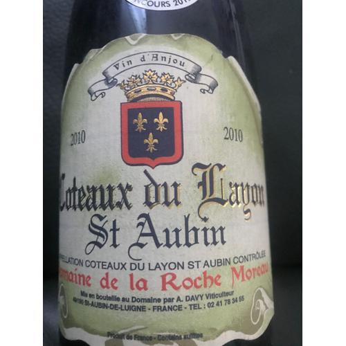 Bouteille De Vin Coteaux Du Layon Saint Aubin - Domaine De La Roche Moreau - Vin D¿Anjou - 2010