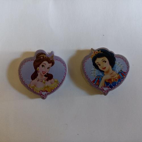 2 Gommes Princesses Disney : Belle Et Cendrillon