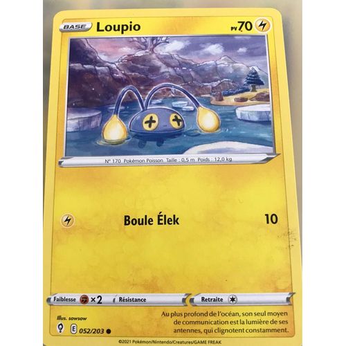 Loupio Epée Bouclier Evolution Céleste 52/203