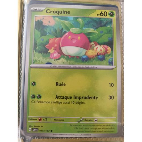 Commune - Pokemon - Flammes Obsidiennes - Croquine 16/197