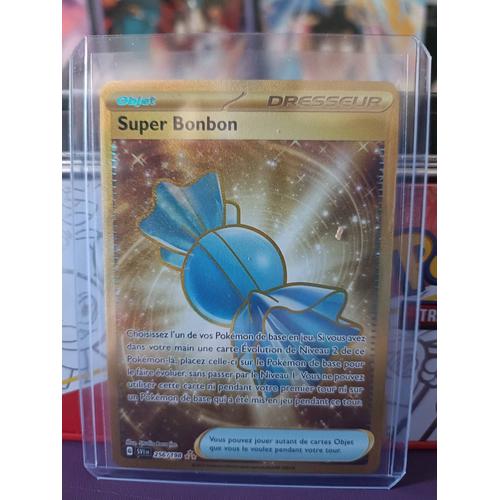 Carte Pokémon Super Bonbon 256/198 Gold Super Rare Fr Near Mint