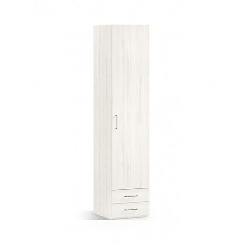 Armoire 1 Porte Droite 2 Tiroirs 52,3 X 57,5 X 220 Cm