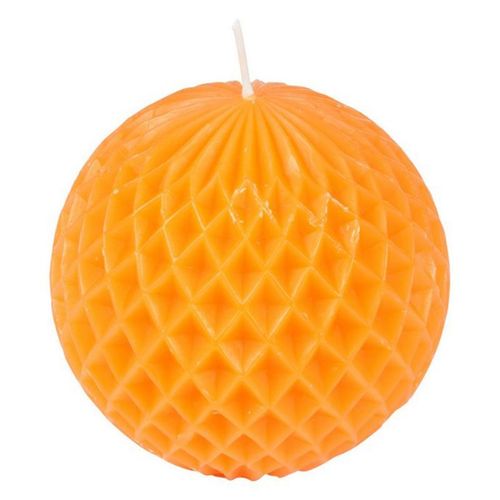 Paris Prix - Bougie Déco "tropical Fresh" 9cm Orange