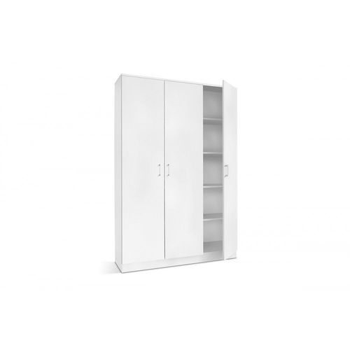 Garde Robe Rey, Armoire 3 Portes Idéal Pour Votre Entrée, Votre Buanderie Ou Votre Sdb