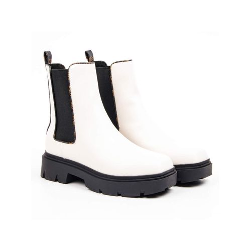 Bottine Guess Bisun Logo 4g Blanc