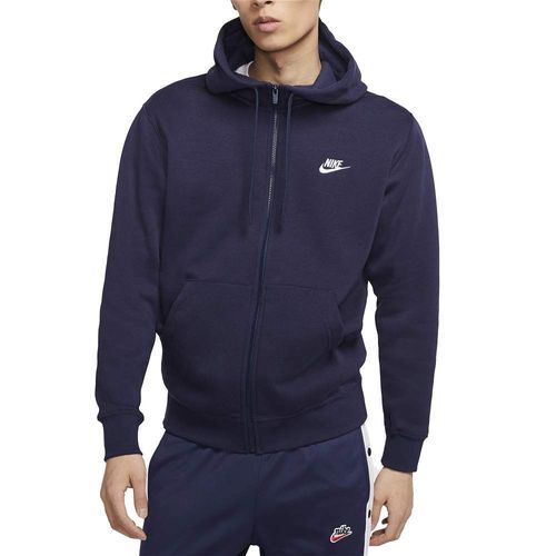 Sweat ? Capuche Et Zip Club Fleece Bleu - Bv2645-410 - L