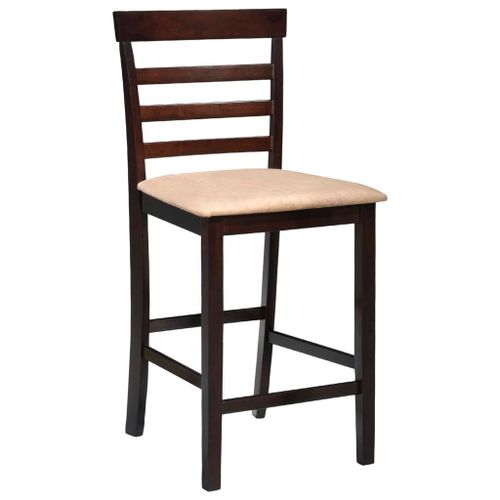 Vidaxl Chaises De Bar Lot De 2 Marron Tissu