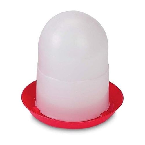 Mangeoire Pour Poussins 1er Âge 1,5 Kg Sans Pattes, 19x20 Cm, Rouge