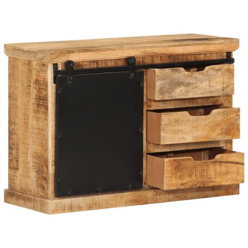 Vidaxl Buffet 80x30x55 Cm Bois De Manguier Brut Massif