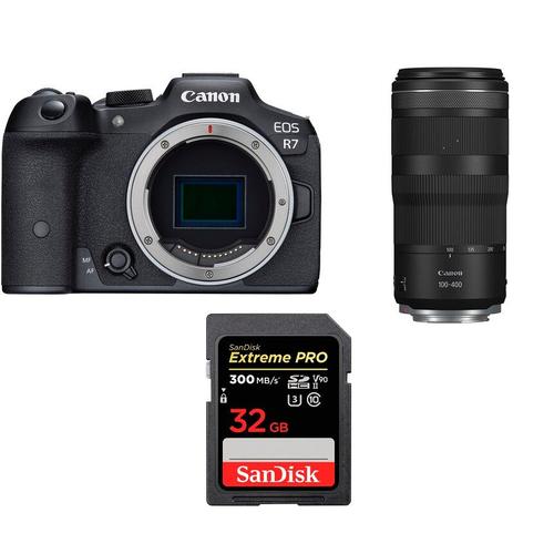Canon EOS R7+Canon RF 100-400mm f5.6-8 IS USM+SanDisk 32GB Extreme Pro SDHC USH-II 4K U3 300MB/s