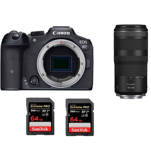 Canon EOS R7+Canon RF 100-400mm f5.6-8 IS USM+2SanDisk 64GB Extreme Pro SDXC UHS-II U3 V90 300MB/s