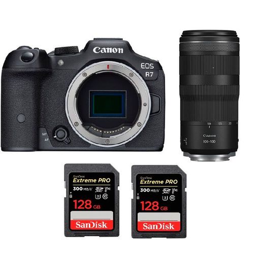 Canon EOS R7+Canon RF 100-400mm f5.6-8 IS USM+2SanDisk 128GB Extreme Pro SDXC UHS-II U3 300MB/s