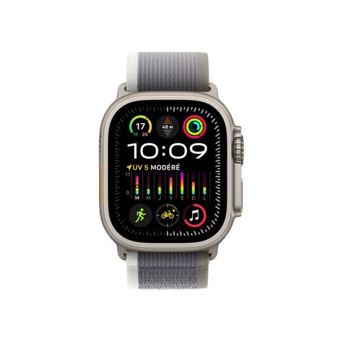 Apple - Boucle Pour Montre Intelligente - 49 Mm - Taille P/M - Gris, Vert