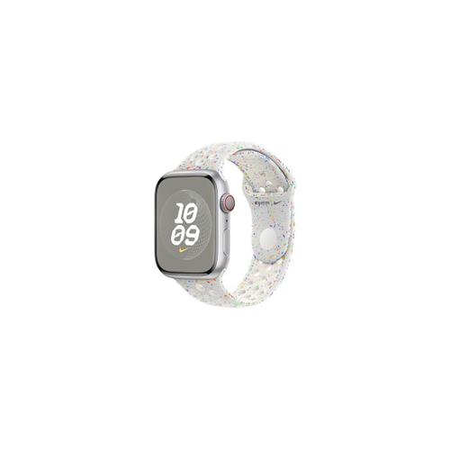Apple Nike - Bracelet Pour Montre Intelligente - 45 Mm - M/L (S'adapte Aux Poignets De 160 - 210 Mm) - Platine Pure