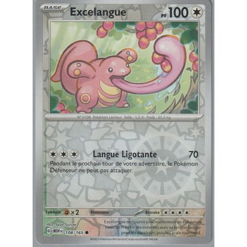 Carte Pokémon - Excelangue - 108/165 - Reverse - Ev3,5 151 Mew -