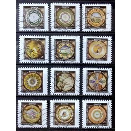 Série Assiettes En Porcelaine - Très Jolis N° 1777 1778 1779 1780 1781 1782 1783 1784 1785 1786 1787 1788 Obl - Cote 7,20€ - France Année 2019 - Brn83 - N32222