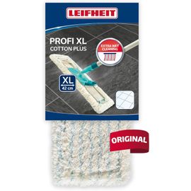 Housse Profi XL coton plus, housse de rechange en coton et super fibres pour balai à plat Profi XL, housse pour balai nettoyante et absorbante, idéale pour le carrelages, les sols en pierre.[G301]