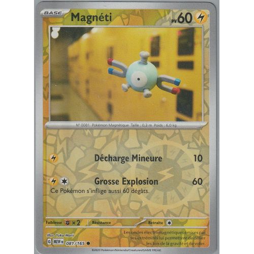 Carte Pokémon - Magnéti - 081/165 - Reverse - Ev3,5 151 Mew