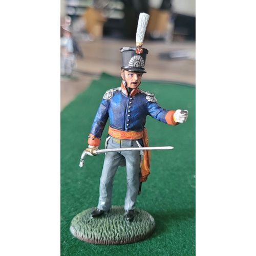 Soldat De Plomb Officier Supérieur Milice Hollandaise 1815