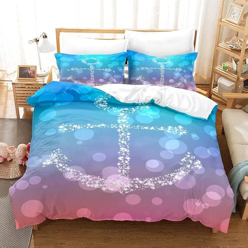 Hna Parure De Lit En Microfibre Avec Housse De Couette Et 2 Taies D'oreiller, Tissu L¿¿Ger Et Durable En Microfibre Pour Un Confort Ultime