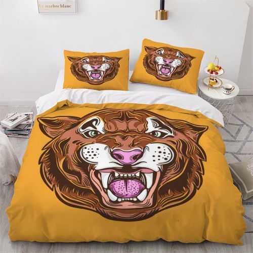 Parure De Lit Ultra Douce Avec Motif Animal,Housse De Couette,Tigre,Pour Enfants,Gar?Ons,Filles,Adultes,Dessin Anim¿¿