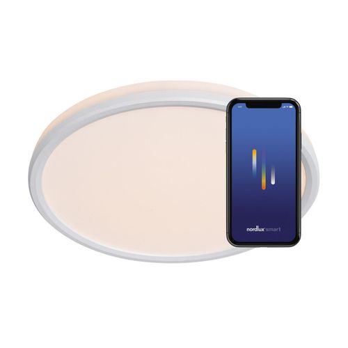 Nordlux Liva Smart Led Downlight Encastrable Blanc 2700-6500k Ip54