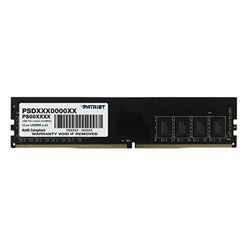 Patriot RAM Patriot D4 2666 32GB C22 Signature HS (1 x 32GB, 2666 MHz, RAM DDR4, U-DIMM), Mémoire vive, Noir