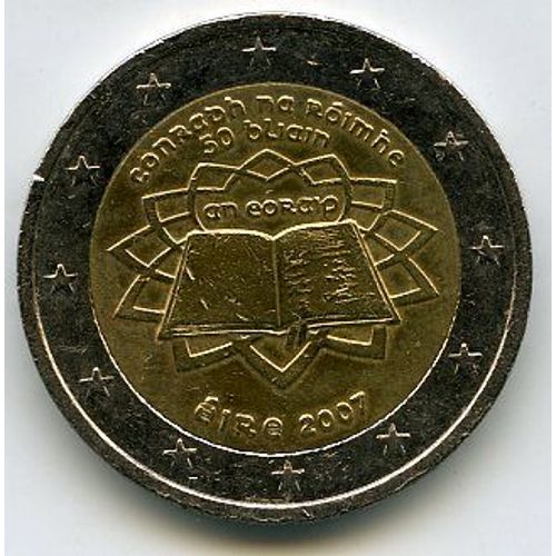 Irlande 2 Euros 2007 Commémorative Traité De Rome