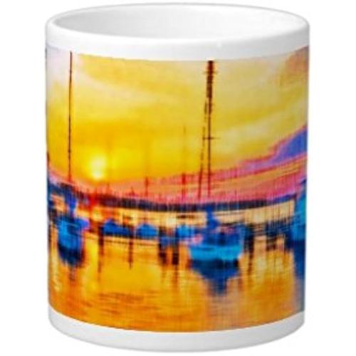 Panhandle Coucher De Soleil Jumbo Mug Tasse À Café En Céramique