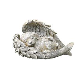 ZHU Statue Commémorative Pour Animaux De Compagnie Ange Dormant Sculpture De Jardin Pour Pierre