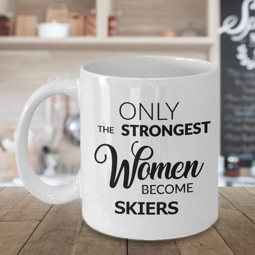 Tasse De Skieur Tasse De Ski Cadeaux De Skieur Pour Les Skieuses Féminines Seules Les Femmes Les Plus Fortes Deviennent Des Skieuses Tasse À Café Cadeau Drôle Pour Une Tasse Unique De Skieur