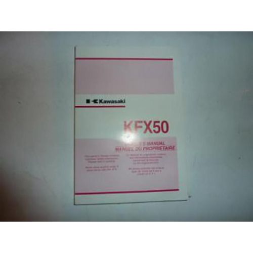 Manuel Du Propriétaire Utilisateur Origine Pour Quad Kawasaki 50 Kfx 99929-S007 Occasion