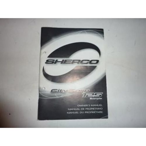 Manuel Du Propriétaire Utilisateur Origine Pour Moto Sherco 125 City Corp Occasion