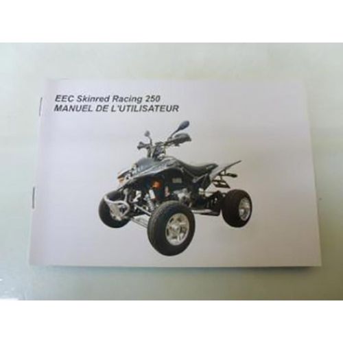 Manuel Du Propriétaire Utilisateur Générique Pour Quad Henot Sport 250 Skinred Racing Neuf