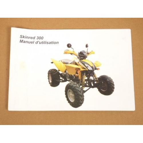 Manuel Du Propriétaire Utilisateur Origine Pour Quad Chinois 300 Skinred Occasion