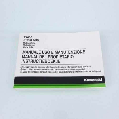 Manuel Du Propriétaire Utilisateur Origine Pour Moto Kawasaki Z1000 2014 Neuf