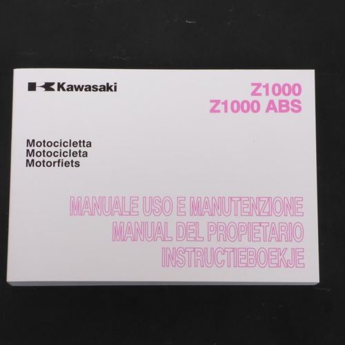 Manuel Du Propriétaire Utilisateur Origine Pour Moto Kawasaki 1000 Z 99976-1616 Occasion