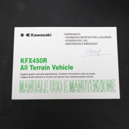 Manuel Du Propriétaire Utilisateur Origine Pour Quad Kawasaki 450 Kfxr 99992-1049 Occasion