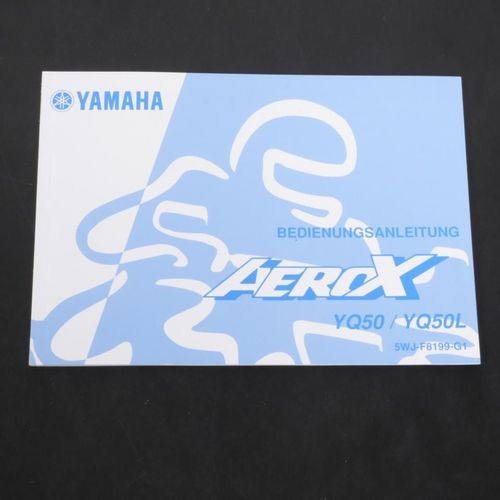 Manuel Du Propriétaire Utilisateur Origine Pour Scooter Yamaha 50 Aerox 5wj-F8199-F1 / Yq50 / Yq50l Neuf