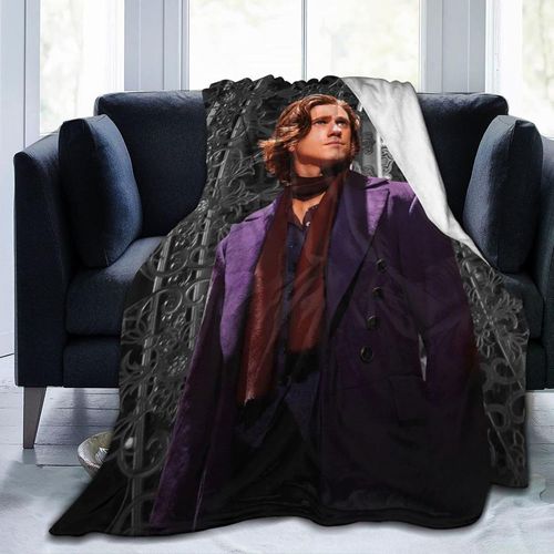 Couverture Aaron Actor Tveit En Flanelle Polaire Super Douce Et Légère Pour Climatisation, Canapé, Chambre À Coucher, Pour Enfants Et Adultes 152,4 X 127 Cm