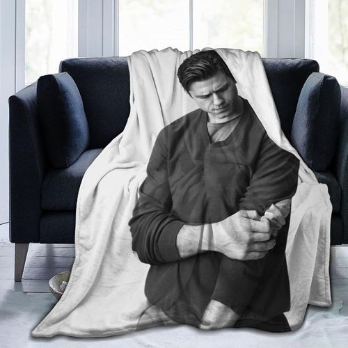 Couverture Aaron Actor Tveit En Flanelle Polaire Super Douce Et Légère Pour Climatisation, Canapé, Chambre À Coucher, Pour Enfants Et Adultes 127 X 101,6 Cm