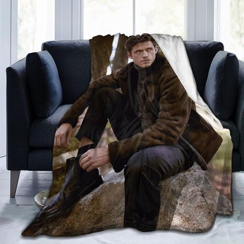 Couverture Aaron Actor Tveit En Flanelle Polaire Super Douce Et Légère Pour Climatisation, Canapé, Chambre À Coucher, Pour Enfants Et Adultes 127 X 101,6 Cm