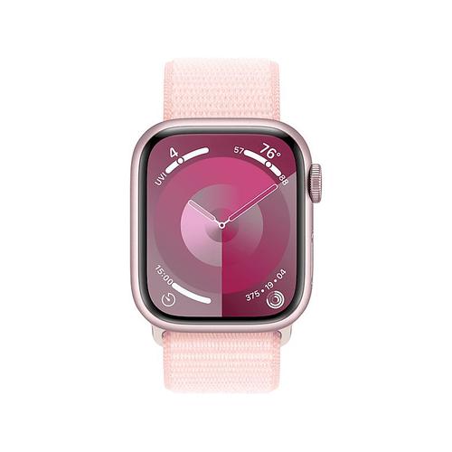 Apple Watch Series 9 Gps - Boîtier Aluminium 41 Mm Rose - Bracelet Boucle